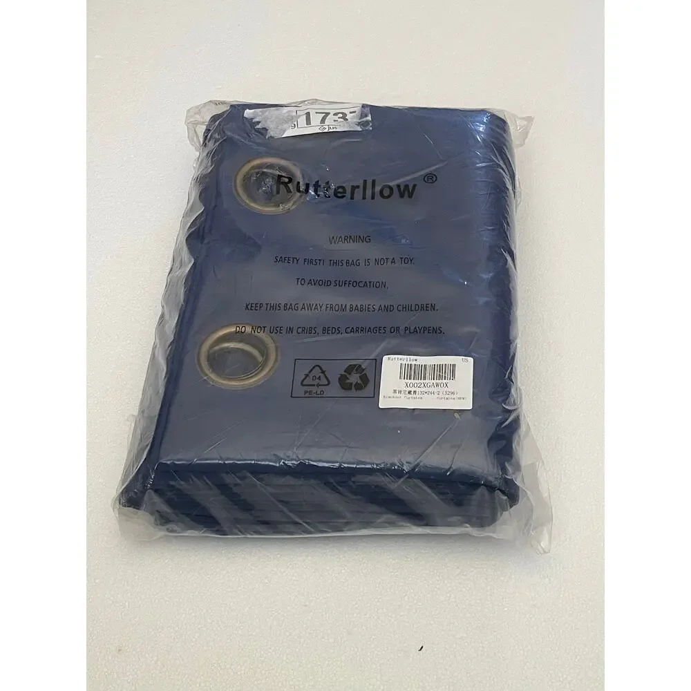 100% Blackout Curtains 2 Panels, 52 X 96” each